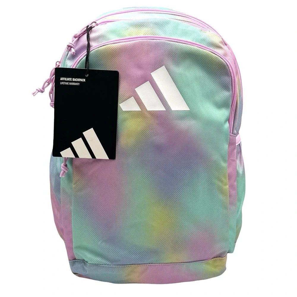 Adidas Girls School Affiliate Backpack Gradient Lilac Multicolor Medium 18X16X5 - Picture 2 of 12